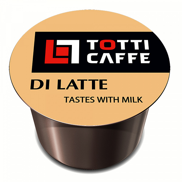 Totti Caffe DiLatte упаковка 100 капсул по 8 г фото в онлайн-магазине Kofe-Da.ru